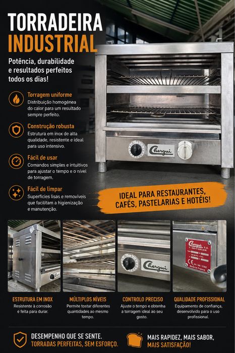 Torradeira Industrial Chergui – Profissional