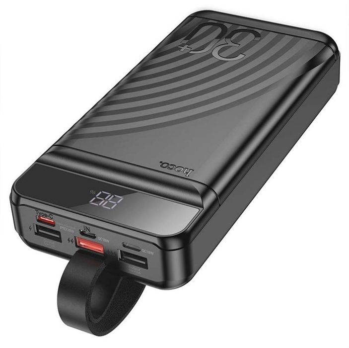 Power Bank Hoco J123B 30000mAh 22.5W PD20W Швидка зарядка + LED лампа