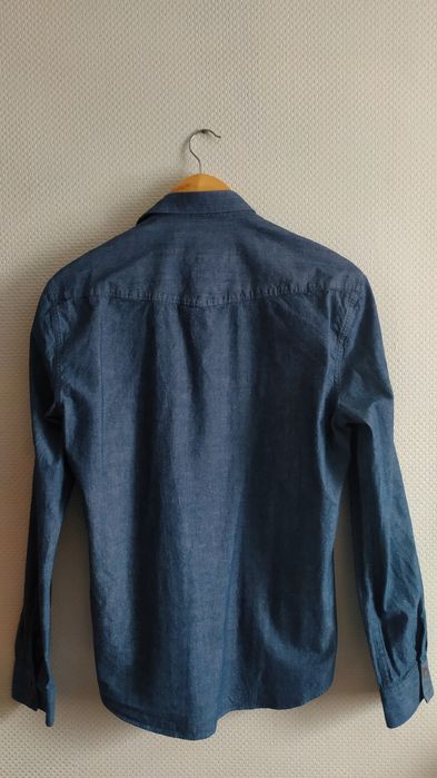 Barbour Int Steve McQueen джинсовая рубашка Slim Fit S/M  оригинал