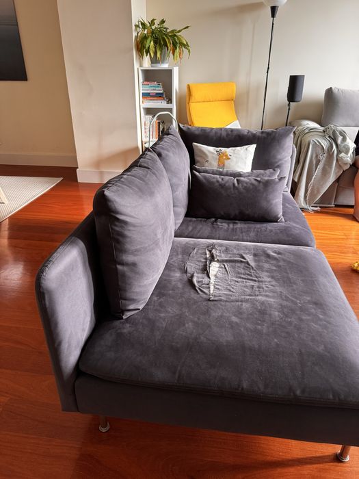 IKEA SÖDERHAMN sofá modular (canto + 1 lugar) - com rasgo (ver fotos)