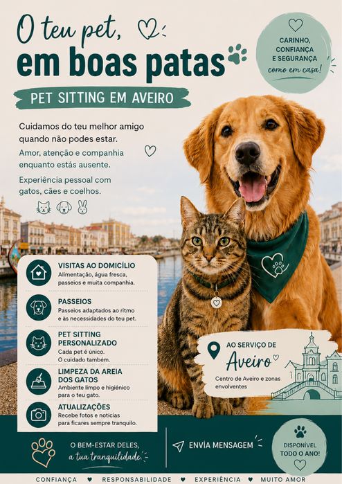 Pet sitting em Aveiro490196635233167360