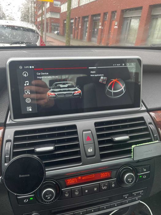 Radio Android BMW X5 E70 X6 E71 F15 F16 wifi Bluetooth gps + kamera cofania