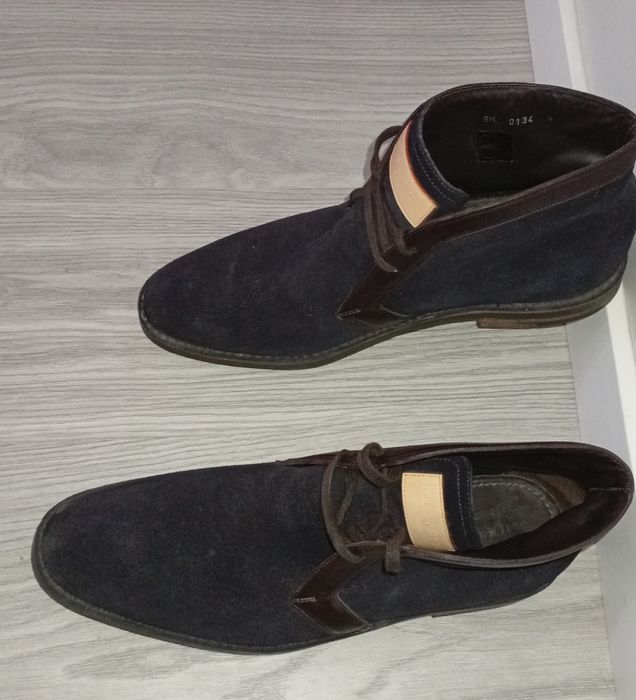 Bota Louis Vuitton Chukka Masculina - Camurça azul Navi - Tam. 42