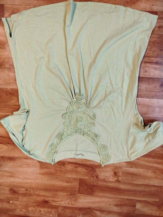 Nowa bluzeczka damska w kolorze zielonego groszku XXXL