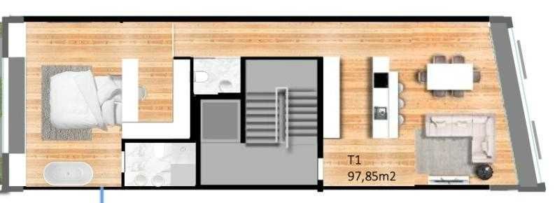 Penthouse T1 no Centro do Porto | Último Piso | Baixa do Porto