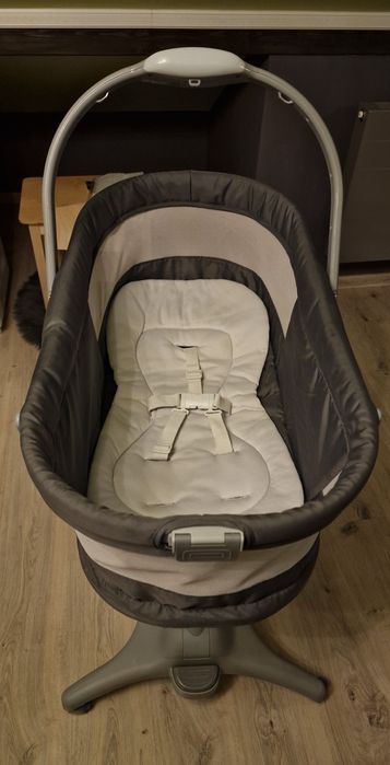 Chicco, Baby Hug 4in1 Air, kołyska, leżaczek, krzesełko, Dark Grey