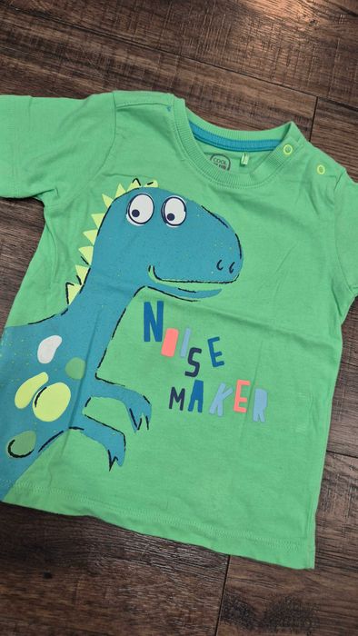 052 P tshirt nr 5 dinozaur cool club 80 rozmiar 12 miesięcy