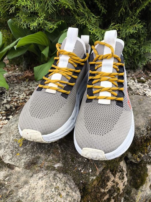 OKAKI Sneakersy Męskie Recycled | Rozmiar 41 | Szary & Pomarańczowy