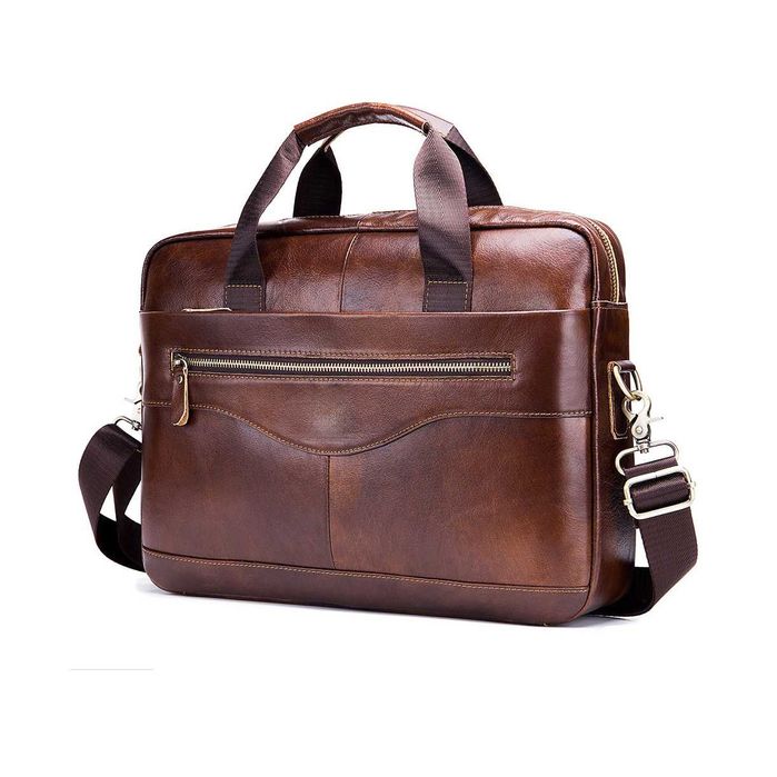 Klasyczna Skórzana Torba Teczka Biznesowa SKÓRA NATURALNA