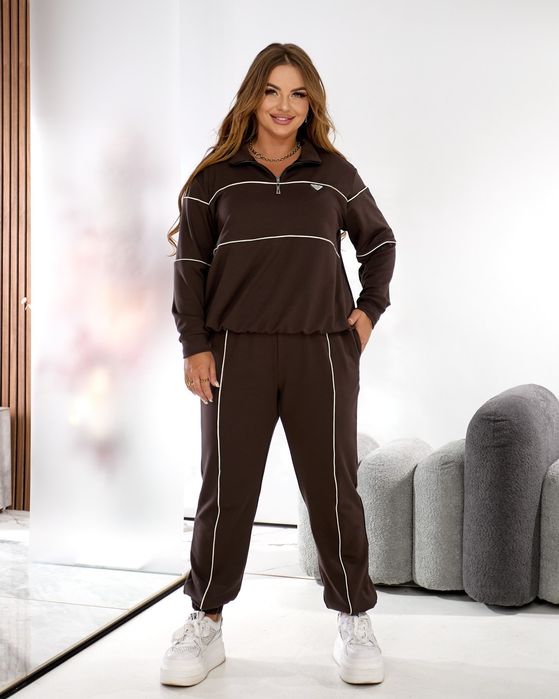 Жіночий демісезоний трикотажний спортивний костюм кофта худі штани