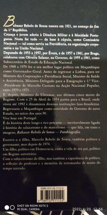 Fotobiografia Baltazar Rebelo de Sousa por Marcelo Rebelo de Sousa