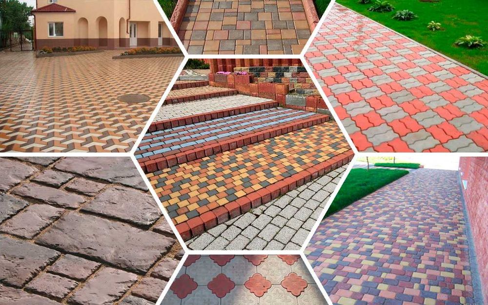 Укладання тротуарної плитки. Бруківка.