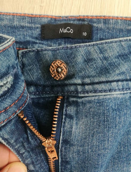 Spódnica jeans z haftami Marks&Spencer
