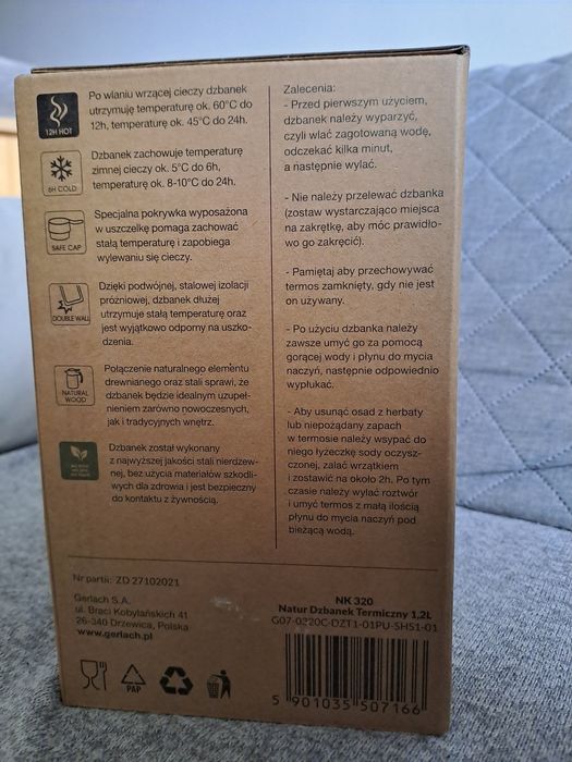 Dzbanek termiczny 1,2 l.