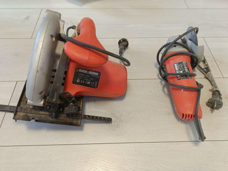 Sprzedam zestaw elektronarzędzi marki Black & Decker: pilarka tarczowa i szlifierka - używane, sprawne