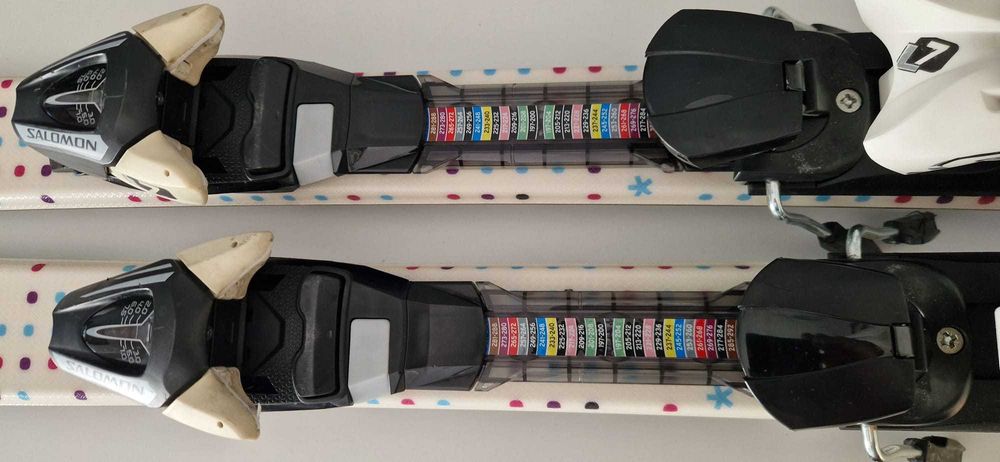 narty, buty, kijki dziewczęce młodzieżowe komplet