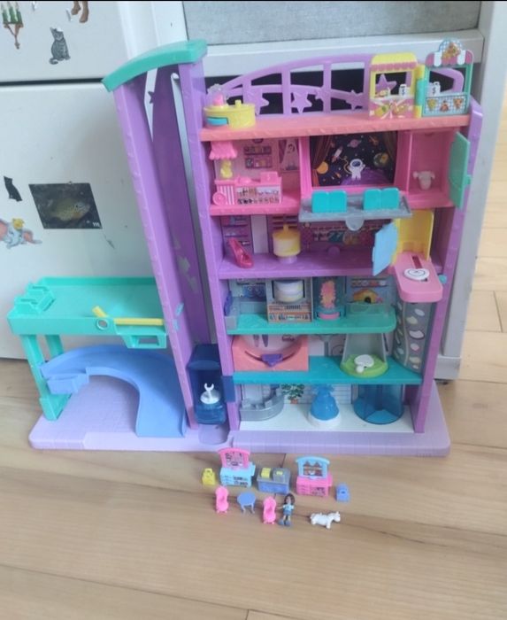Duży playset Polly Pocket centrum handlowe z windą Mattel