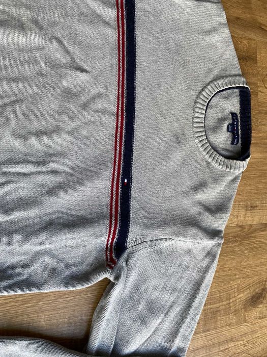 Tommy Hilfiger Szary Męski Sweterek r. XL