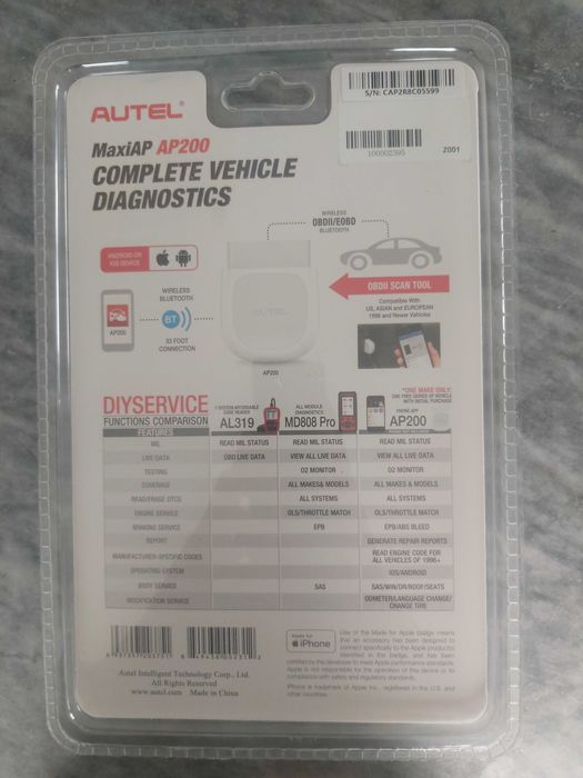 Autel Maxi Ap200 Maquina De diagnostico Bluetooth obd 2 Android IOS