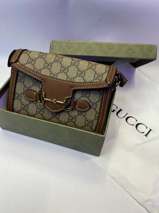 Жіноча сумка Gucci Horsebit 1955 Shoulder сумочка Гучи
