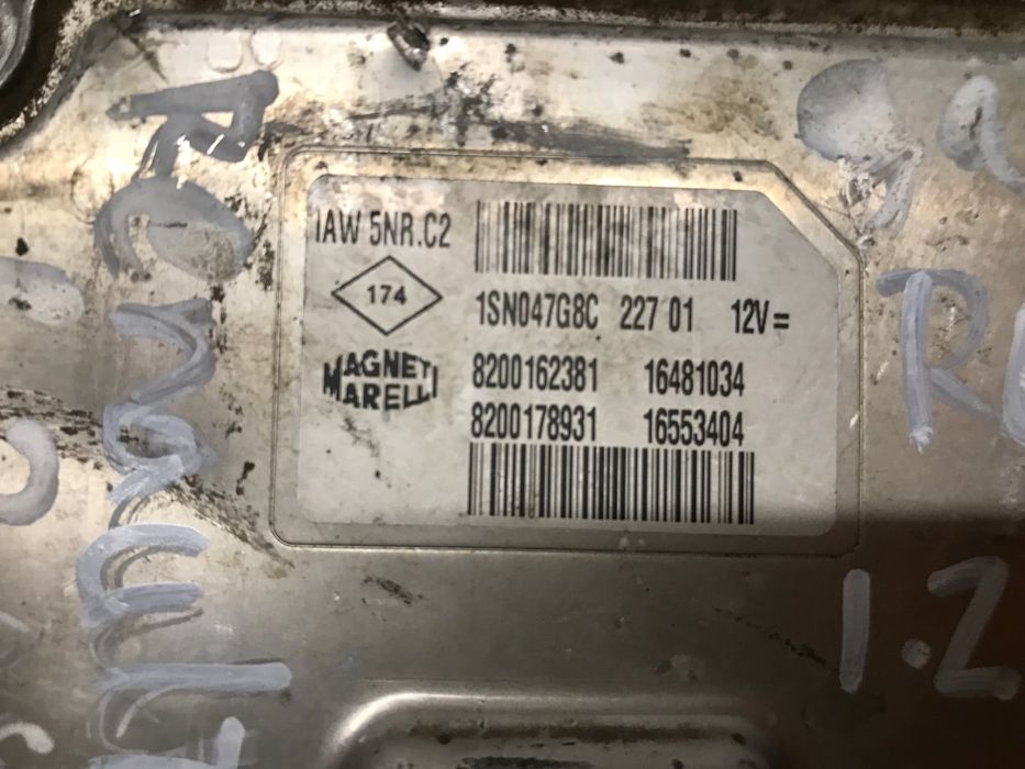 Centralina Motor / ECU RENAULT CLIO II 1.2 16V (BB05, BB0W, BB11, BB27, BB2T, BB2U, BB2V, CB05,... (55 kW / 75 cv) [06.2001 - 08.2016] 1.2 16V (BB05,