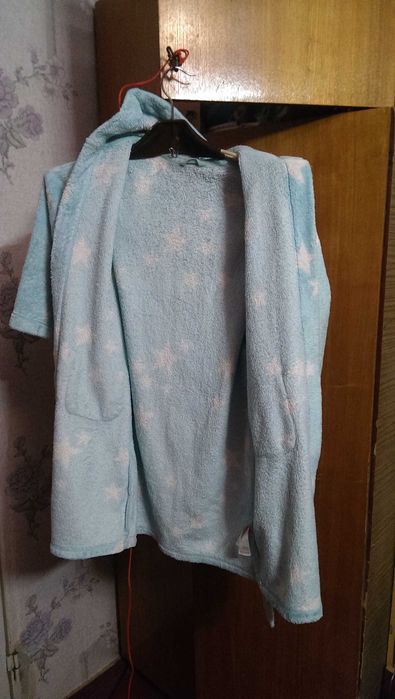 Детский махровый халатик на девочку Marks and Spencer размер 8/128