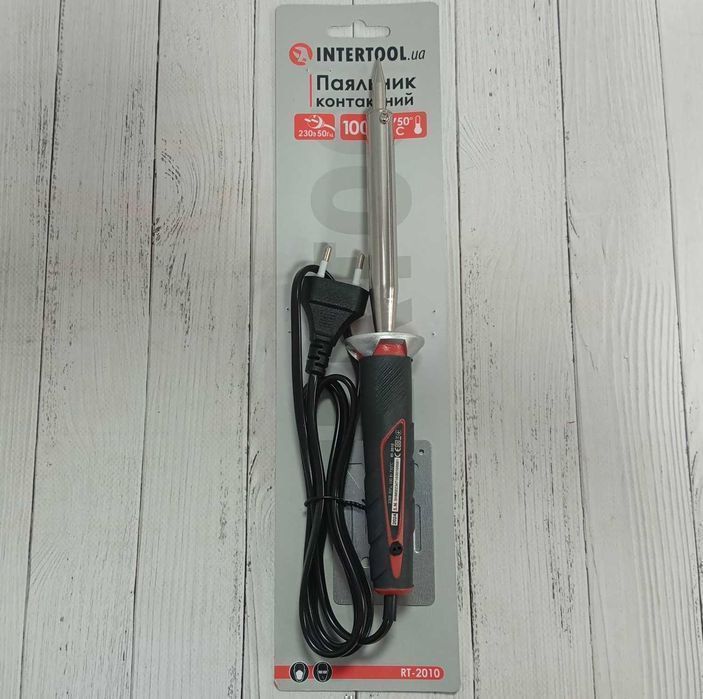 Паяльник контактний INTERTOOL RT-2010, 100 Вт, 750 °C электропаяльник