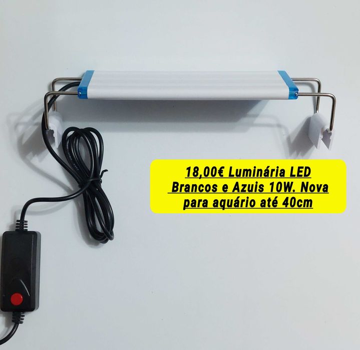 Luminária / calha LED aquário 5W 8W e 10W Esponja filtrante NOVO
