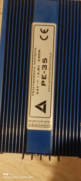 Przetwornica napięcia samochodowa 24v-12v