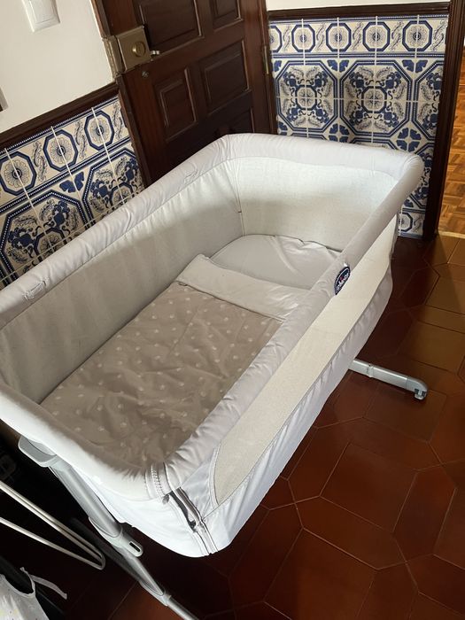 Next2me Chicco completo com edredon e kit lencol