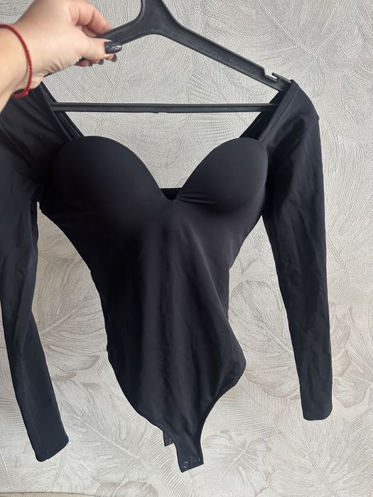 Боді з довгим рукавом Fox Lingerie L чорний (Body-Slim-Black)