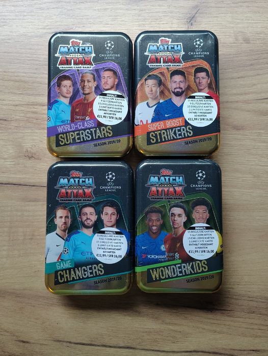 Topps Match Attax 2019/2020 - zestaw 4 puszek