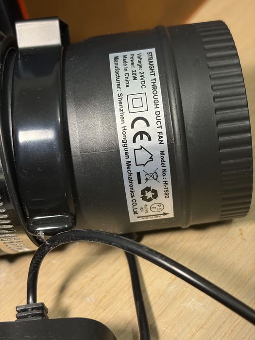 iCube 5W Laser + Ventoinha Extração 75mm + Tubo 3m