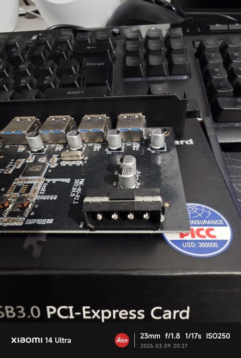 Placa USB 3.0 Pci-express