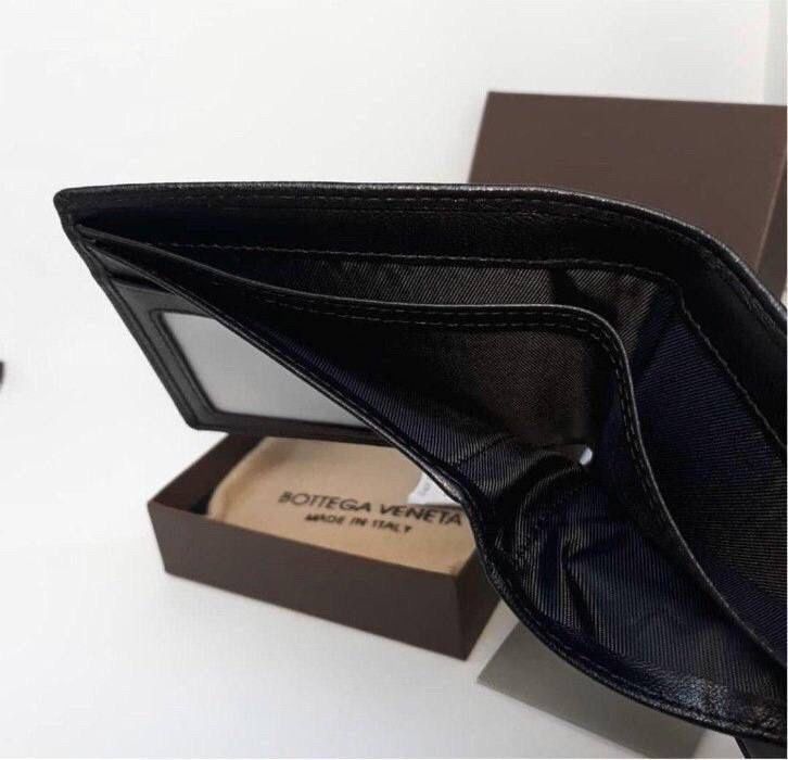 Чоловічий шкіряний гаманець Bottega Veneta кошелек кожаный ботега