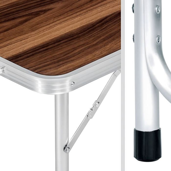 Stolik Turystyczny Kempingowy Stół Składany 4 Krzesła Walizka Zestaw