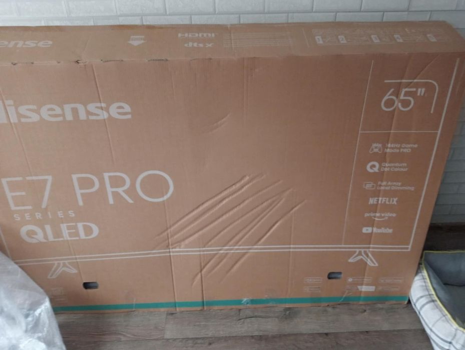 Uszkodzony Tv Hisense E7 Pro 65 cali