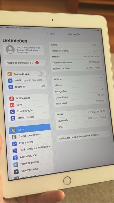 iPad 6 32GB Desbloqueado
