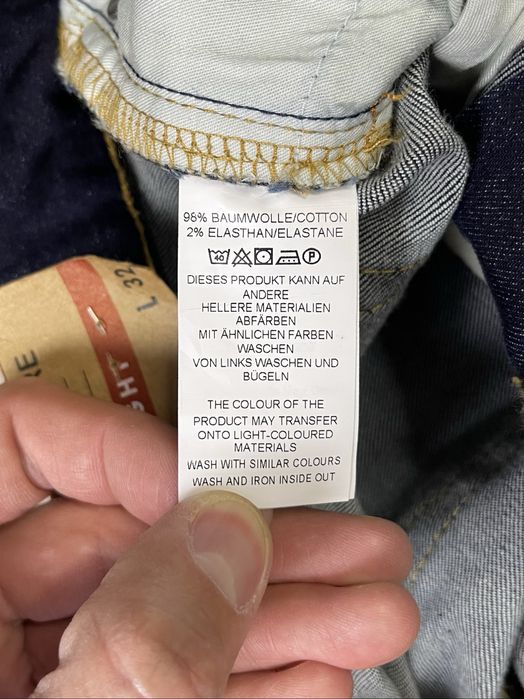 Jean Carriere Straight джинсы штаны W33 L32 размер синие оригинал