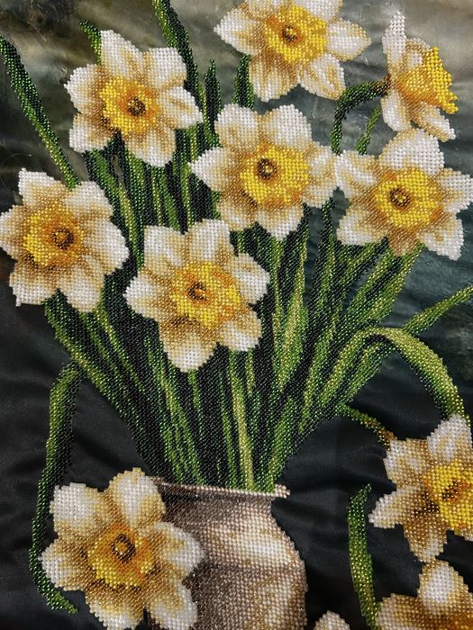 Картина бісером «Нарциси»