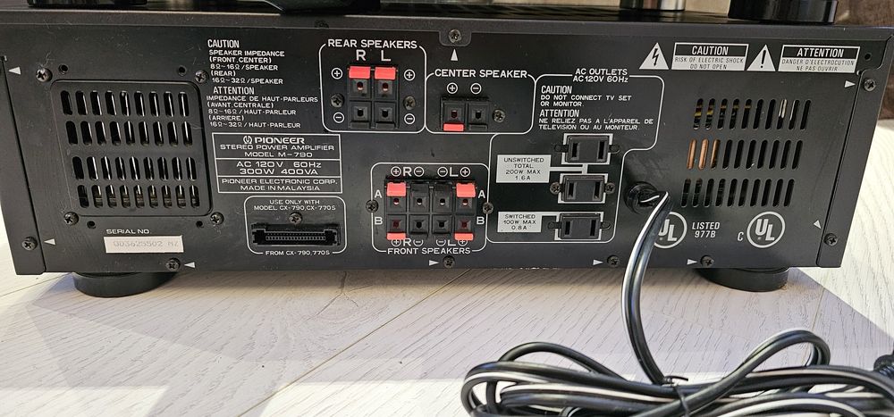 Підсилювач Pioneer M-790 , CX-790 передпідсилювач