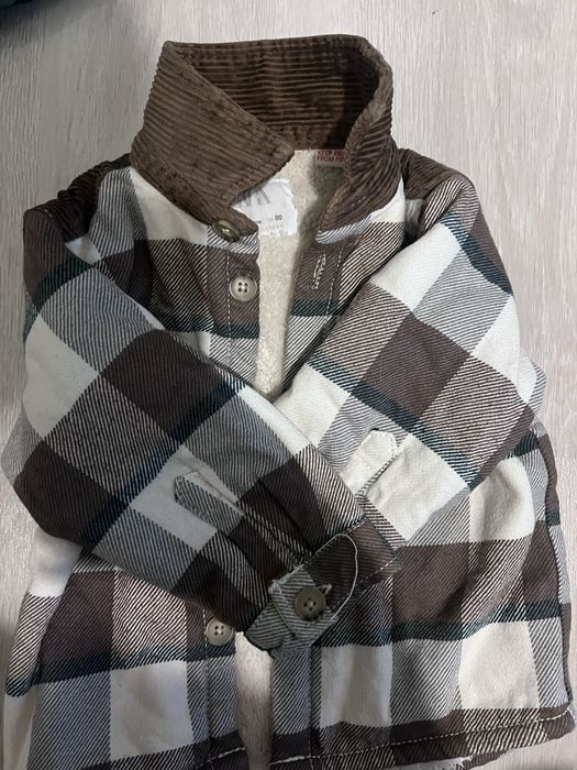 Продам теплу рубашку від zara 80