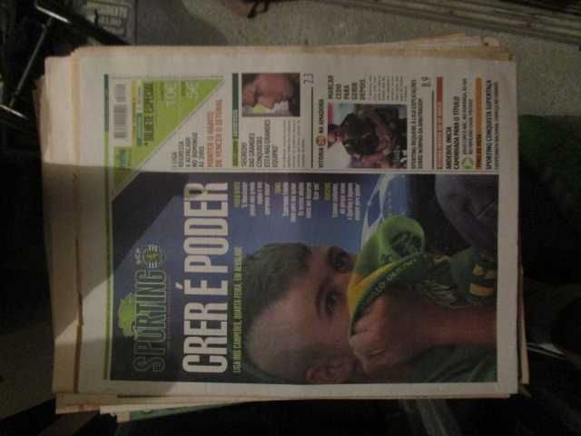 jornais vintage SCP Sporting competições europeias