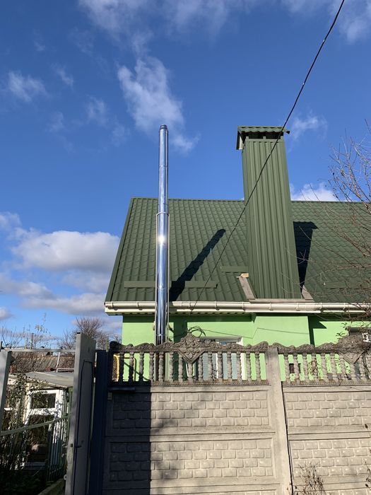 Установка газових дровʼяних пелетних електричних котлів димоходів