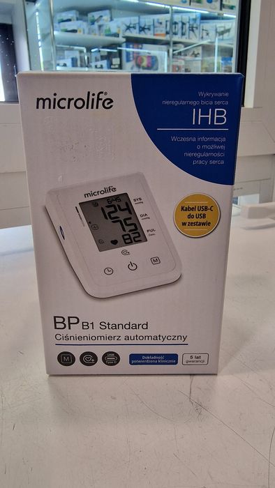 NOWY ciśnieniomierz naramienny MICROLIFE BP B1 Standard USB typ-C