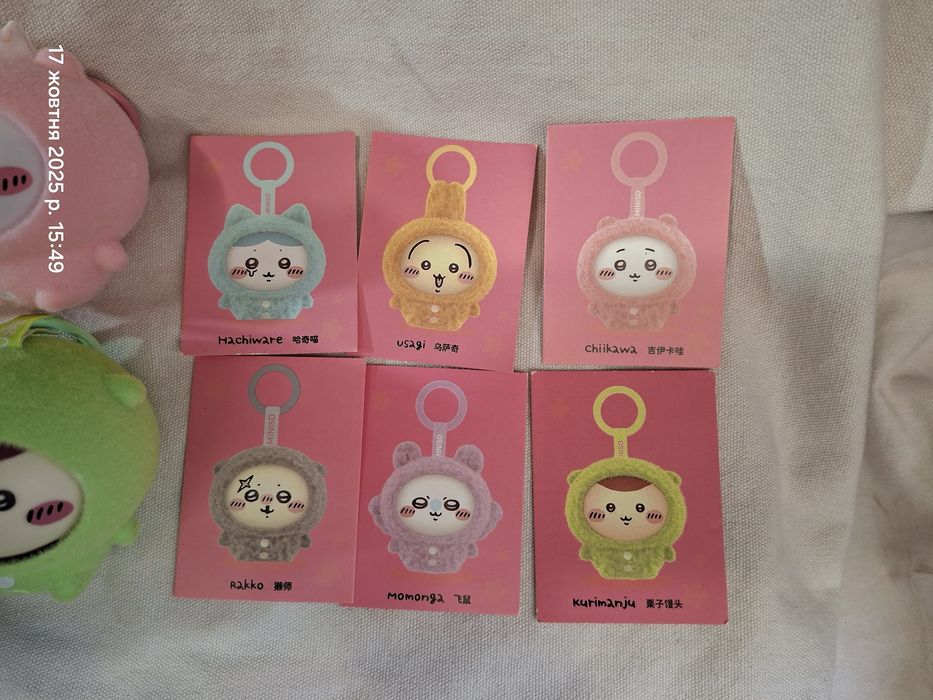 Chiikawa чиикава усаги момонга хачиваре мягкие игрушки брелки значки