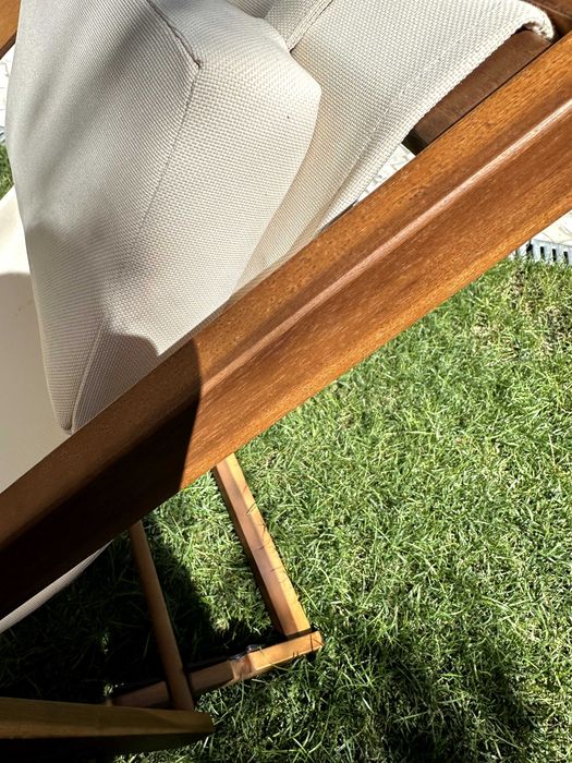 Conjunto de 2 espreguiçadeiras de jardim em madeira - Set of 2 wooden garden loungers