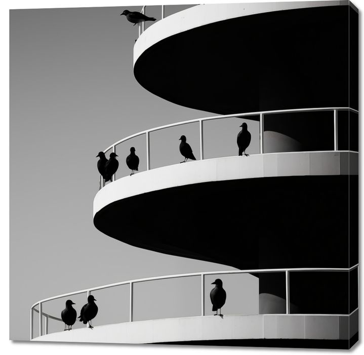 Obraz 100x100cm Krucze Odcienie