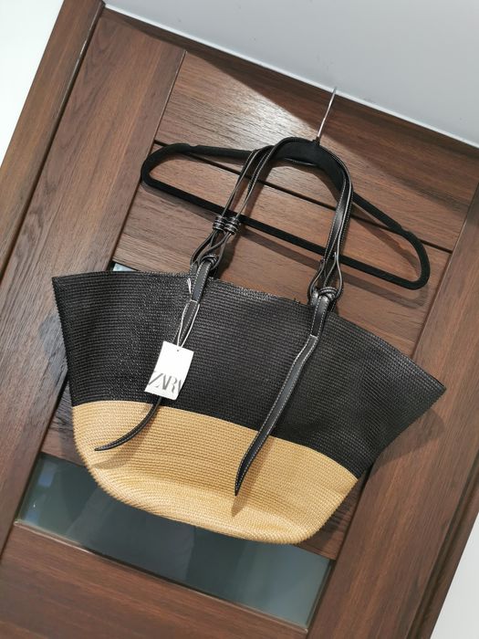 Duża torba Zara torebka kosz koszyk