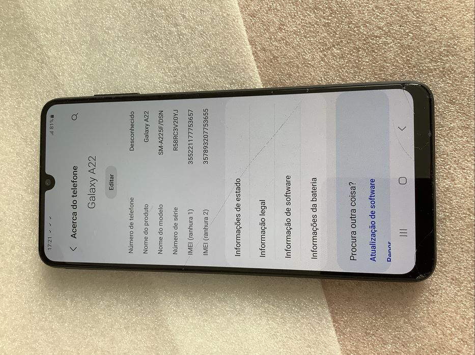 Telemóvel Samsung Galaxy A22